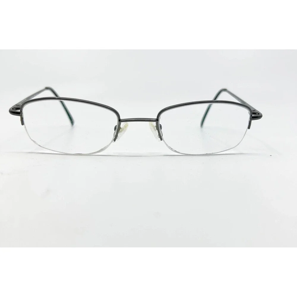 Geoffrey Beene Eyeglasses Mens Gunmetal Semi Rimless Hermes GUN 140 48-19-140